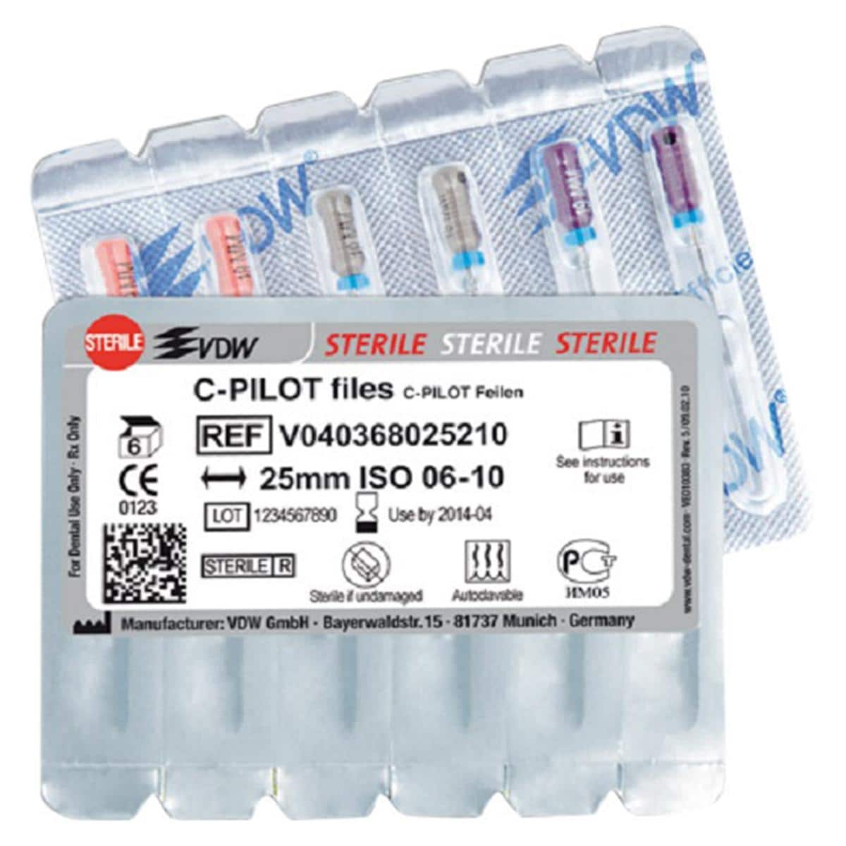 C-Pilot vijlen - ISO 010, lila, 25 mm