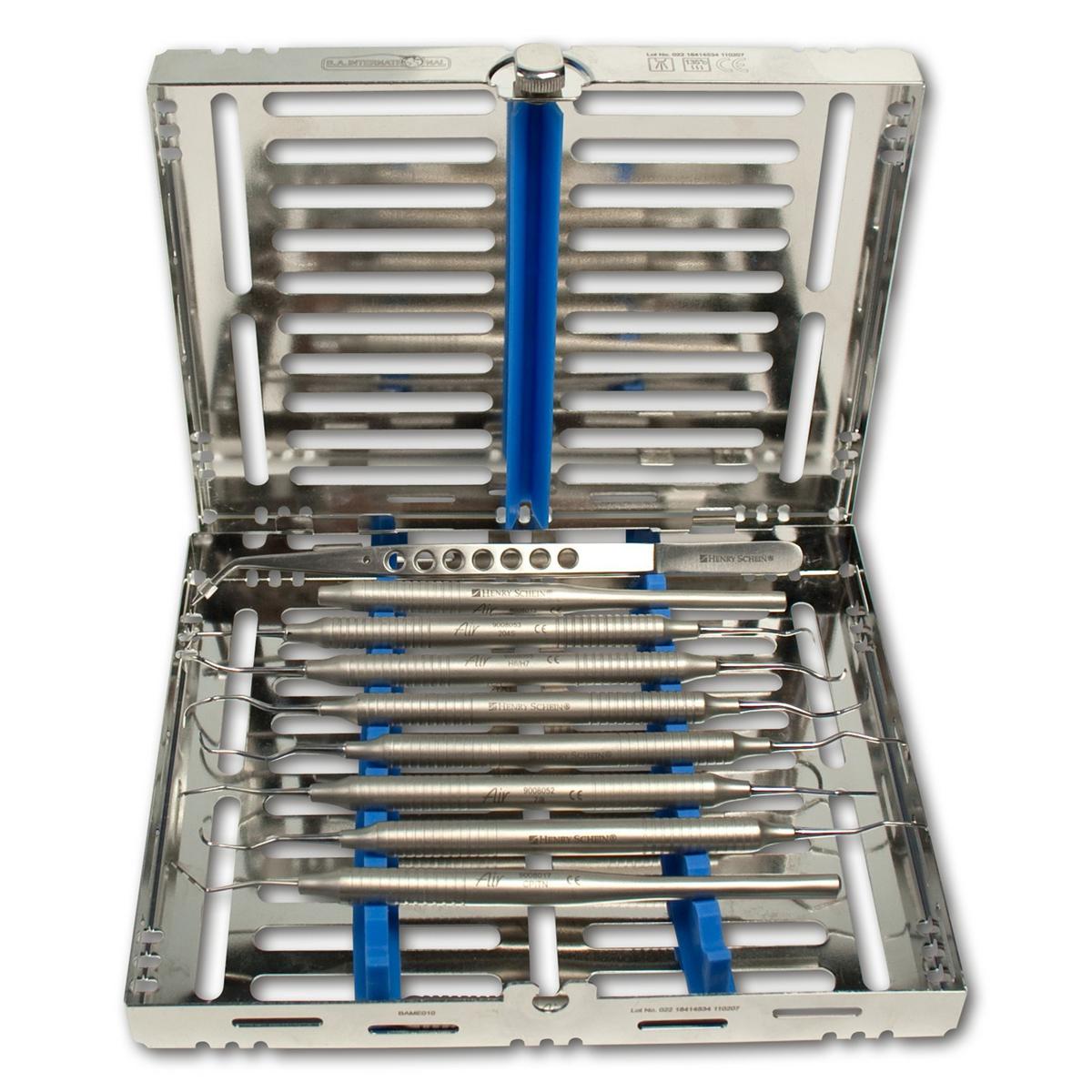 Cassettes instruments en acier inoxydable - 72,5x 182,5 x 32 mm, pour 5 instruments