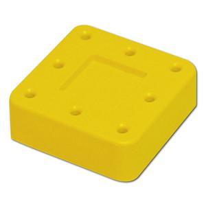 Bur Block magn�tique et couvercle 8-gats - Jaune n�on 50Z400O