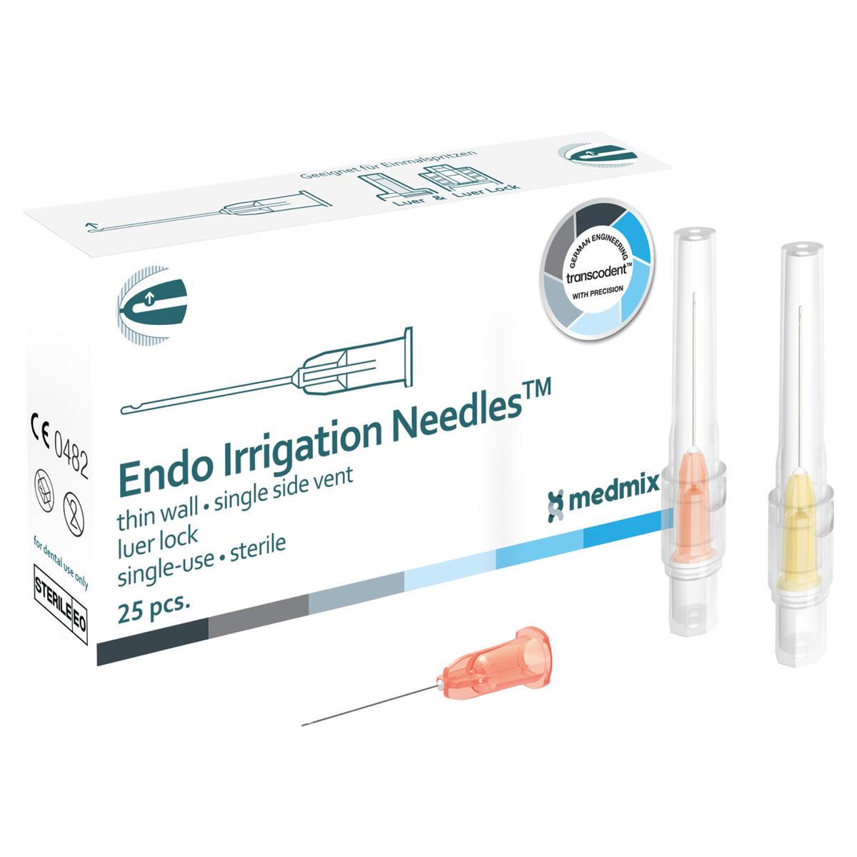 Transcodent Endo Irrigation Needles (1-zijdig) - Oranje - 25G, 0,5 x 25 mm, 25 stuks