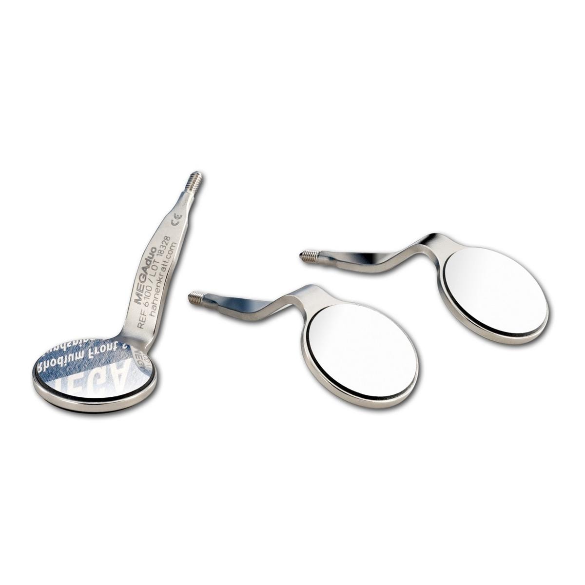 Mondspiegel Mega Duo - Nr. 4 plan,  22 mm, 6 stuks