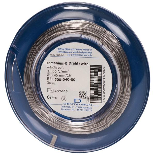 Remanium Ligaturendraad - rond soft - � 0,40 mm / 16, lengte 30 meter