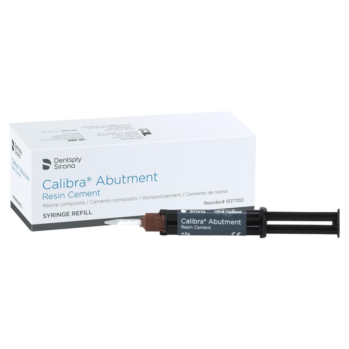 Calibra Abutment Resin Cement - Ultra-Opaque, spuit 4,5 g en 10 mengtips