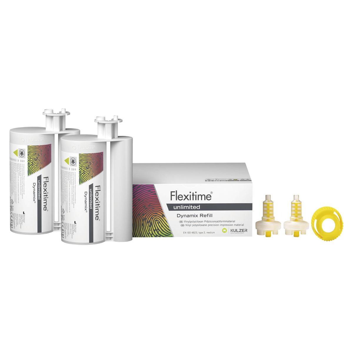 Flexitime unlimited Dynamix - 2x 380ml et 2 embouts de m�lange