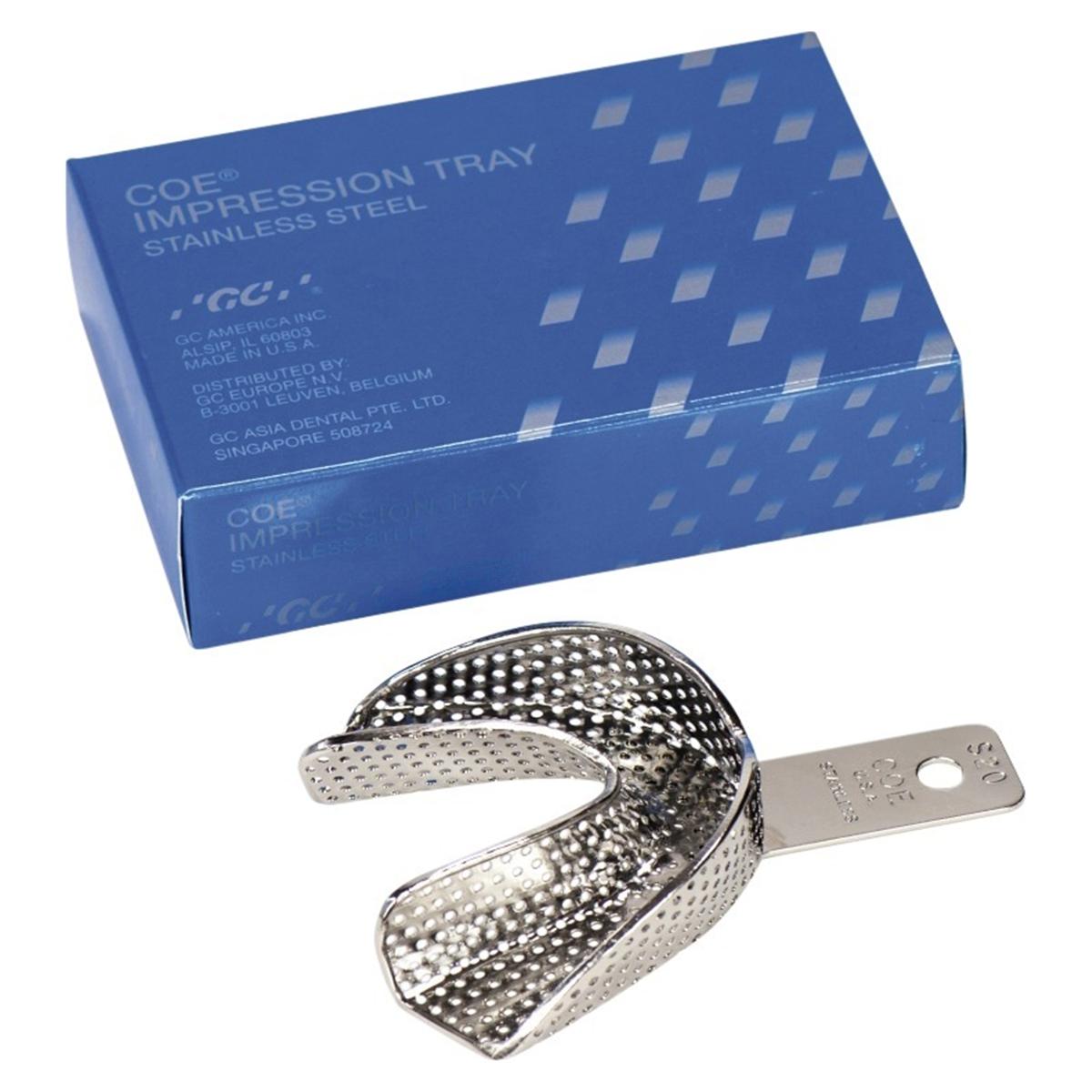 Coe Impression Trays non perfor�s en acier inoxydable - en bas - S20 large