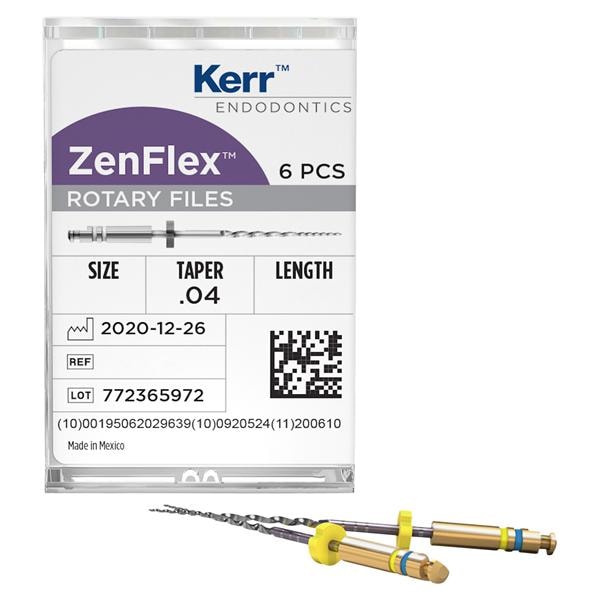ZenFlex NiTi Rotary File - navulling Taper .04 - ISO 20 - 21 mm