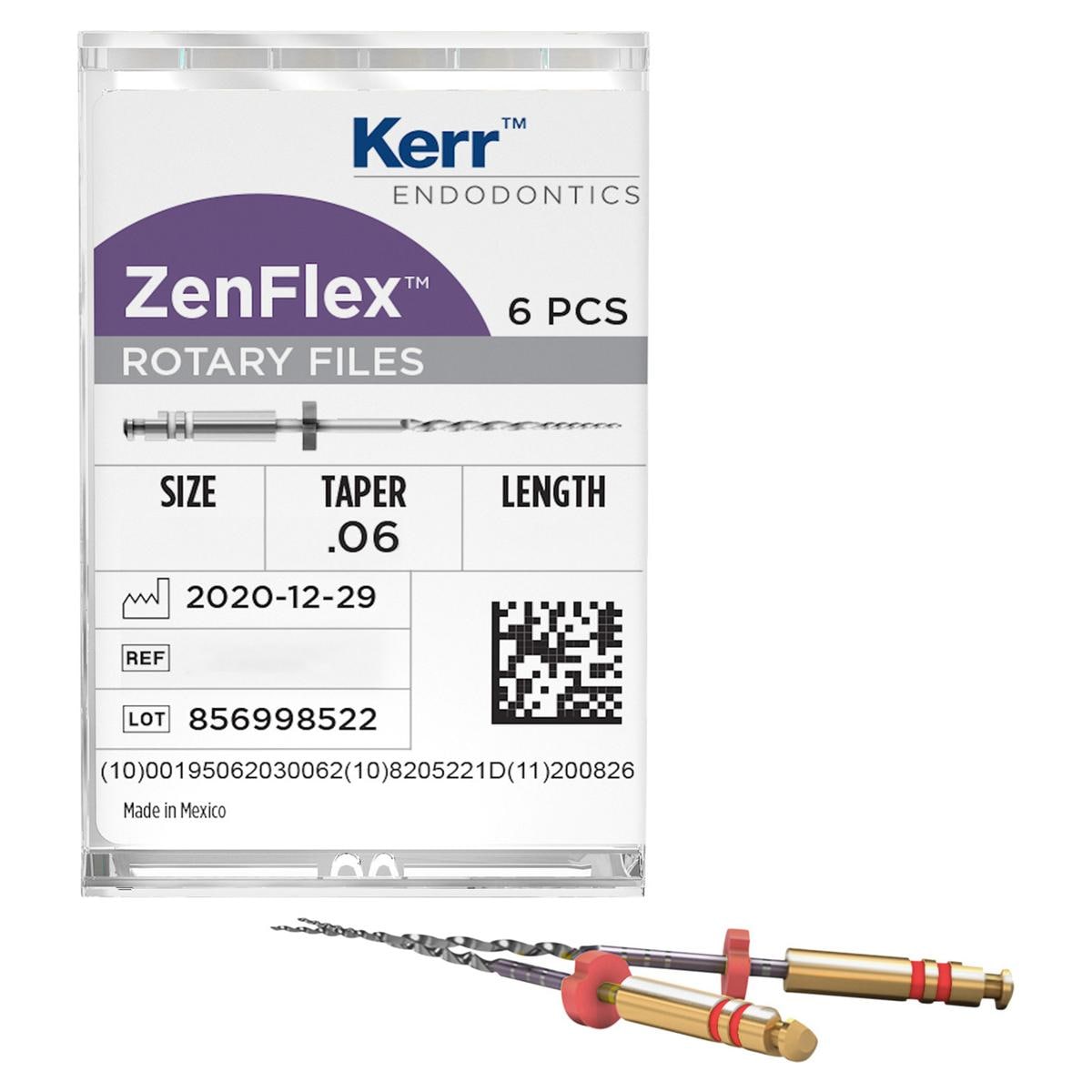 ZenFlex NiTi Rotary File - navulling Taper .06 - ISO 20 - 21 mm
