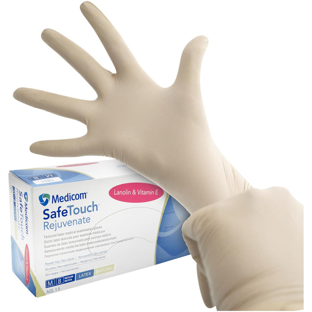 Gant en latex non poudr� SafeTouch Rejuvenate - M, 100 pcs