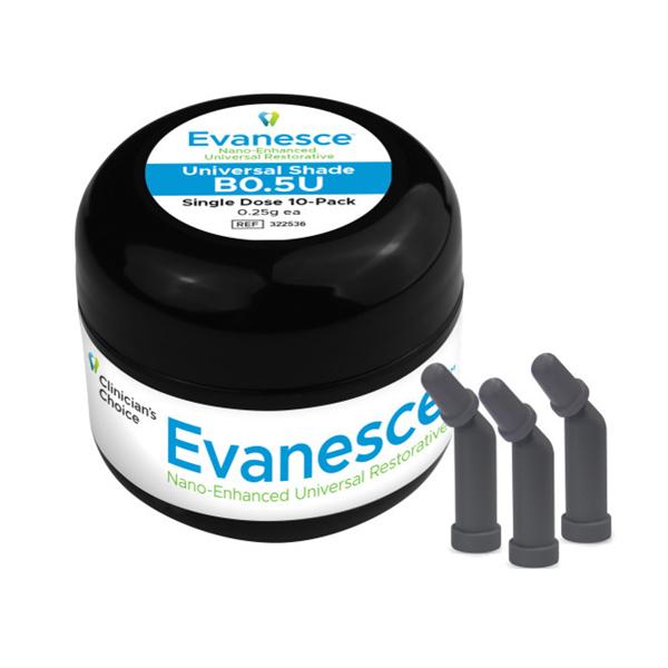 Evanesce Universal Shade - Single Dose Tips - B0,5, 10x 0.25 g