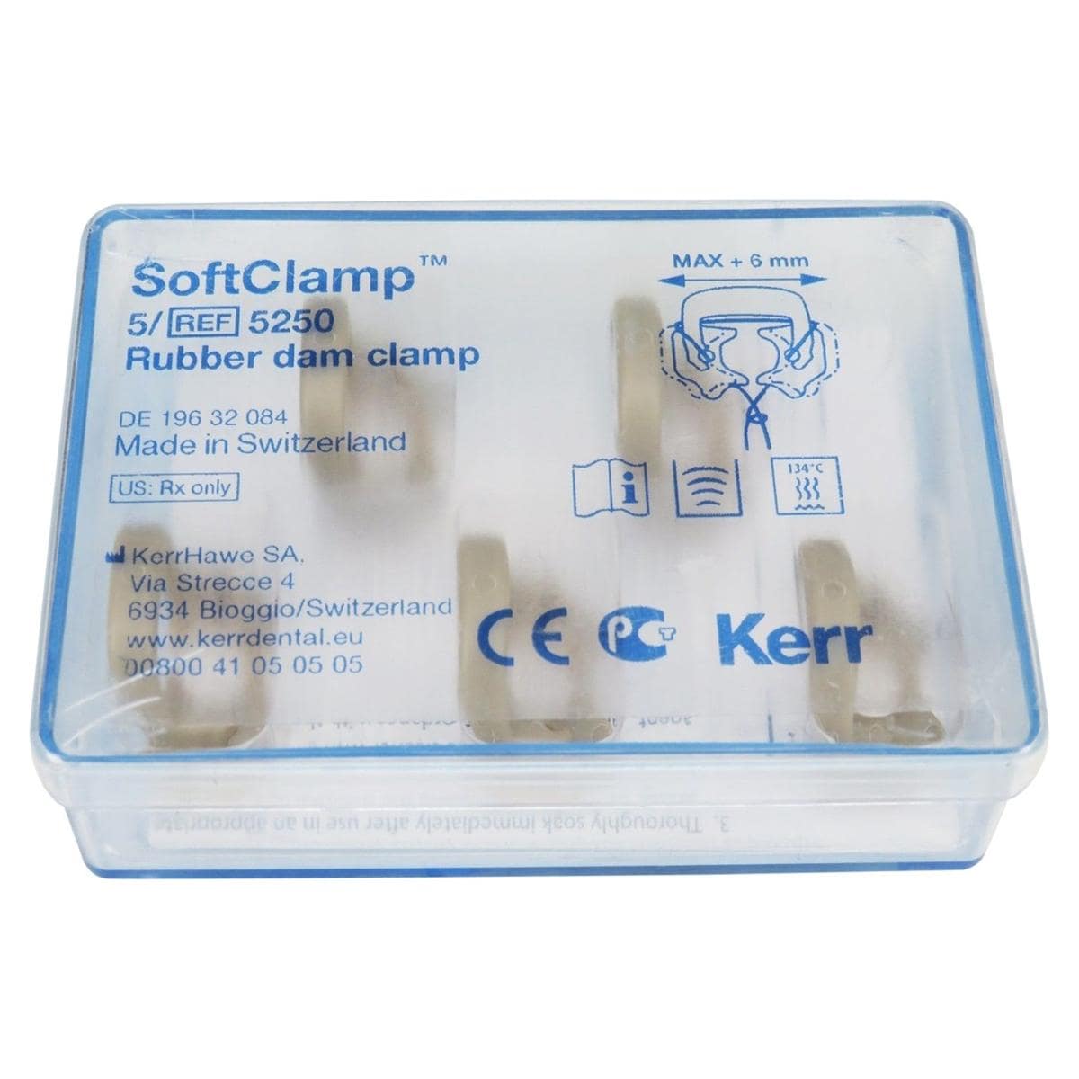 Cofferdamklem Softclamp - General Kit 5 stuks, 5250