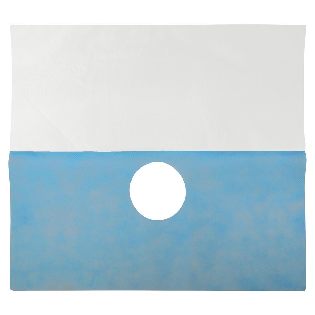 SafeDrape disposable gezicht afdekdoek - blauw, 50 stuks