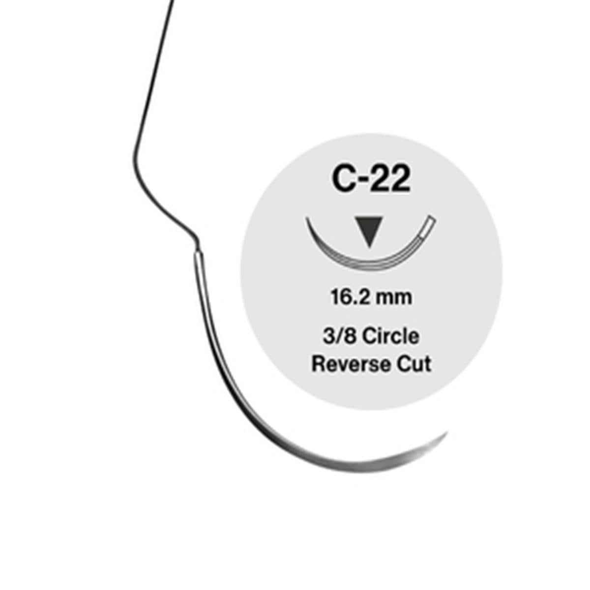 PGA violet Perma Sharp - PSN388V, 5-0 longueur 45 cm, aiguille C22 - 12 pcs