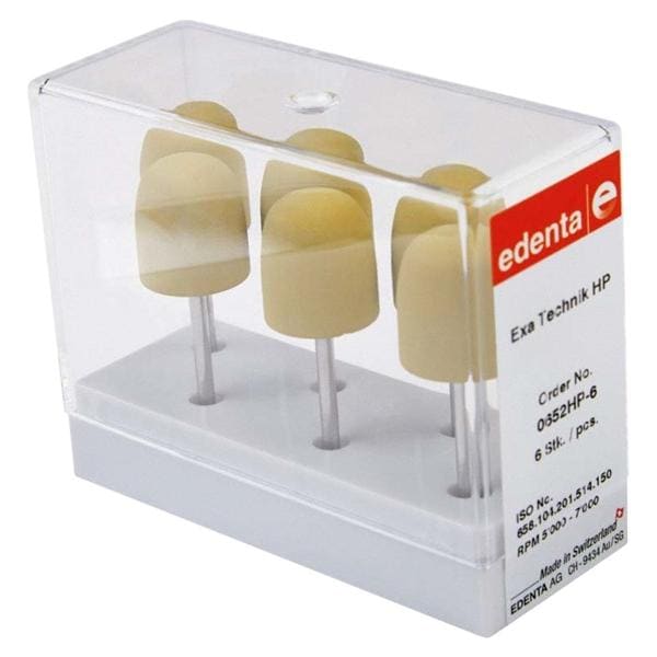 Exa Technique pointes � polir - fin (jaune) - 0652, 6 pcs