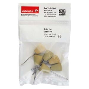 Exa Technique pointes � polir - fin (jaune) - 0651, 6 pcs