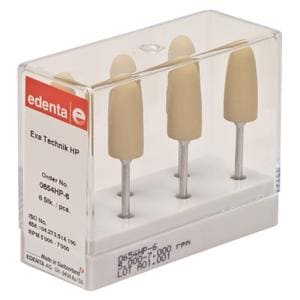Exa Technique pointes � polir - fin (jaune) - 0654, 6 pcs