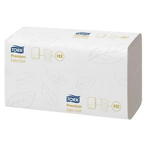 Tork essuie-mains plies - extra-doux, pli�s inter, H2, 2 plis, 21 x 34 cm, par bo�te, 21x 100 pcs - 100297