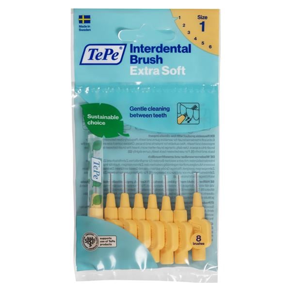 Tepe Interdentale ragers extra soft - standaardverpakking - Lichtoranje - xxx-fijn, 0,45 mm, 8 stuks