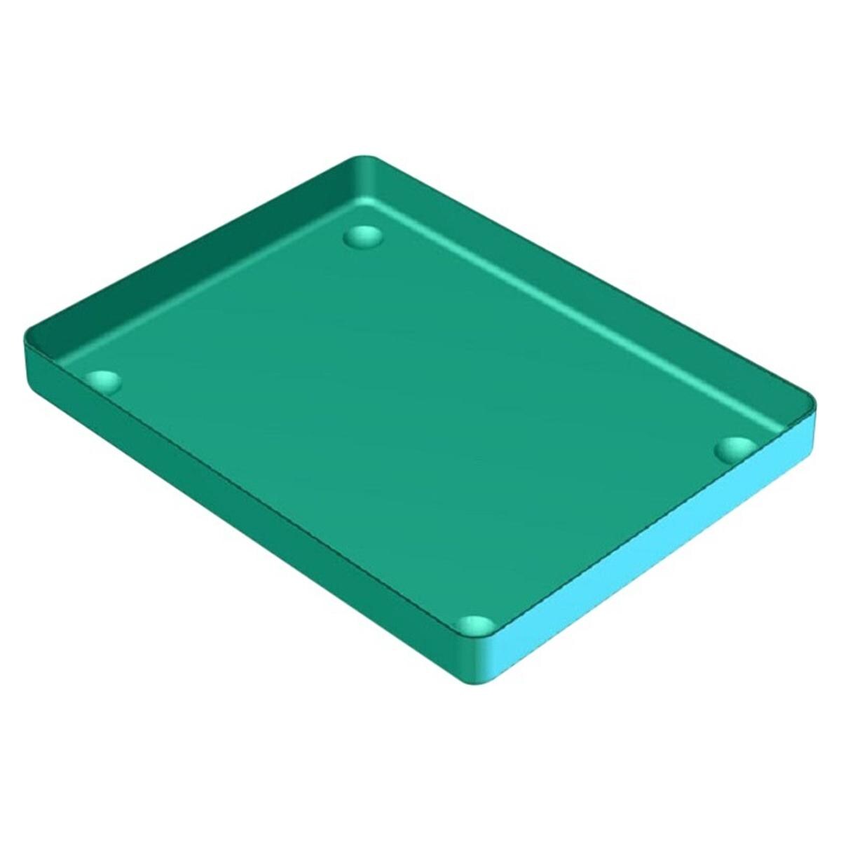 Aluminium Tray - 18 x 14 cm, groen