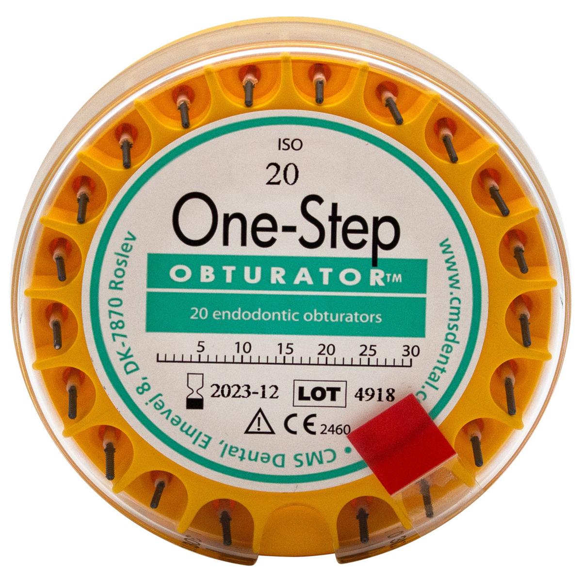 Obturateur One-Step - ISO 020, jaune