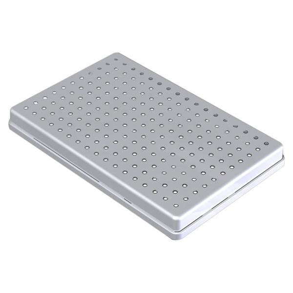 Couvercle pour plateau non-perfor�e en acier inoxydable, 28 x 18 cm -