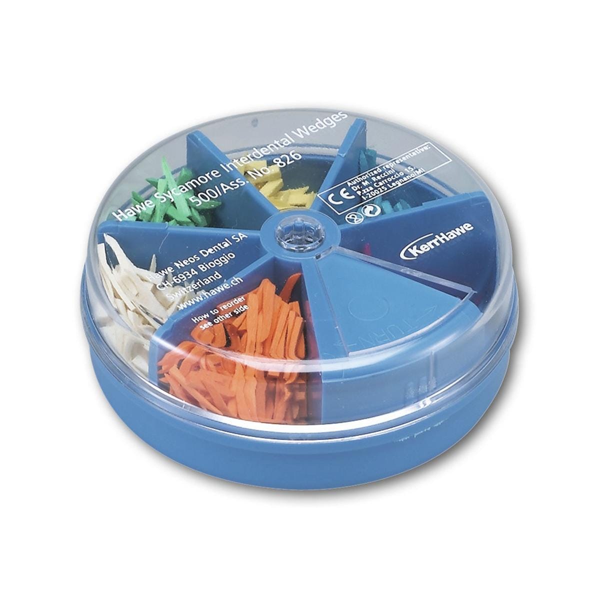 Coins interdentaires en bois d'rable - assortiment - n 826, Assortiment en distributeur