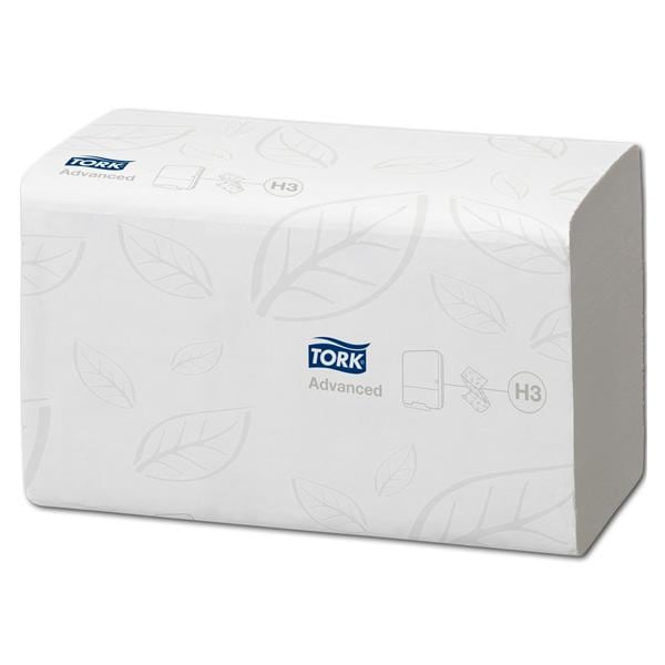 Tork Advanced essuie-mains - 25 x 23cm, Z-fold, blanc, 3750 pcs