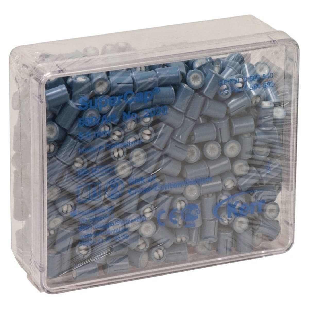 SuperCap - recharge - SuperCap cylindres 5,6 mm bleu, 500 pcs