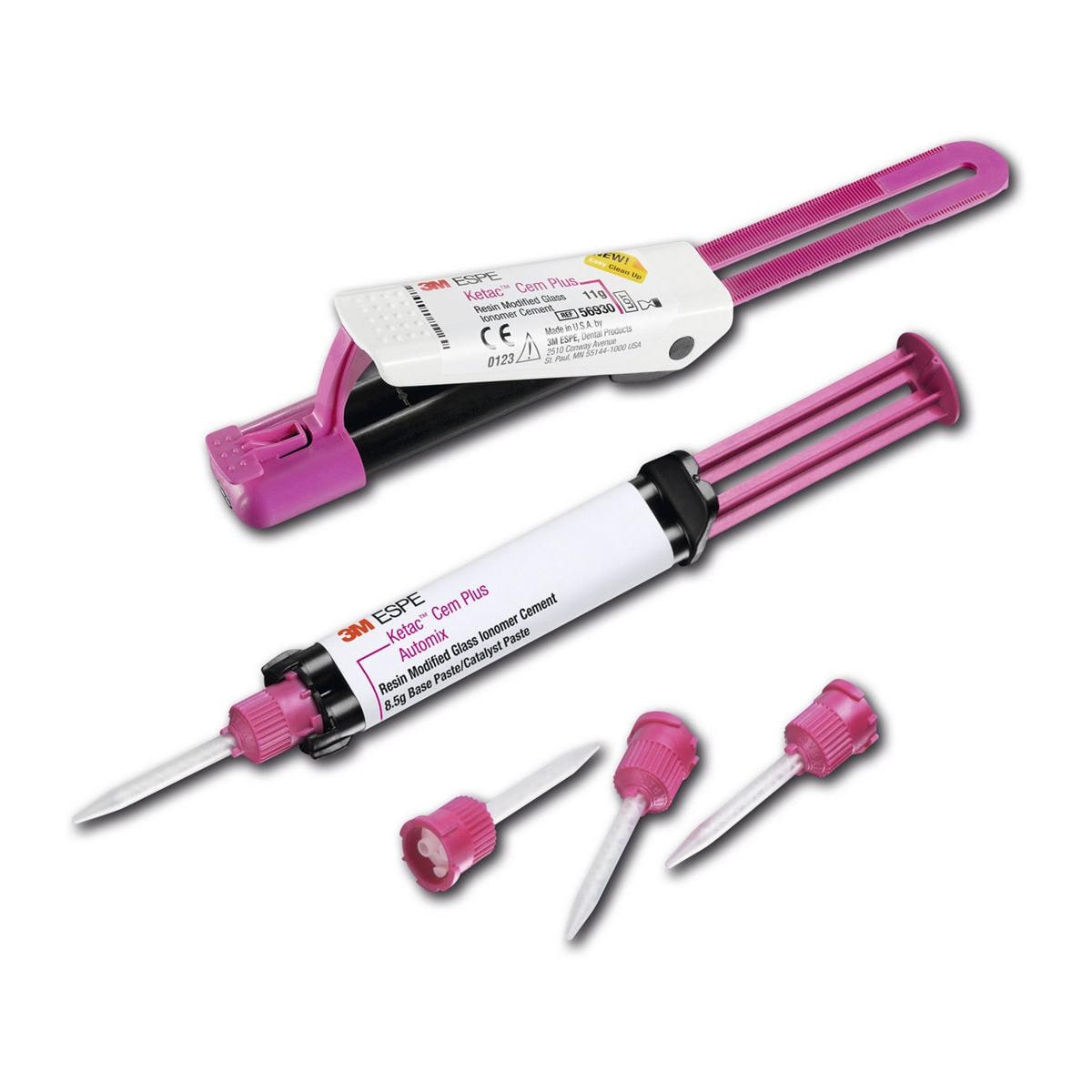 Ketac Cem Plus Automix - Trial Kit - 1 seringue Automix 8,5 g et 12 embouts de mlange