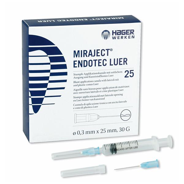 Miraject Endotec Luer - 30G, � 0,3 mm x 25 mm