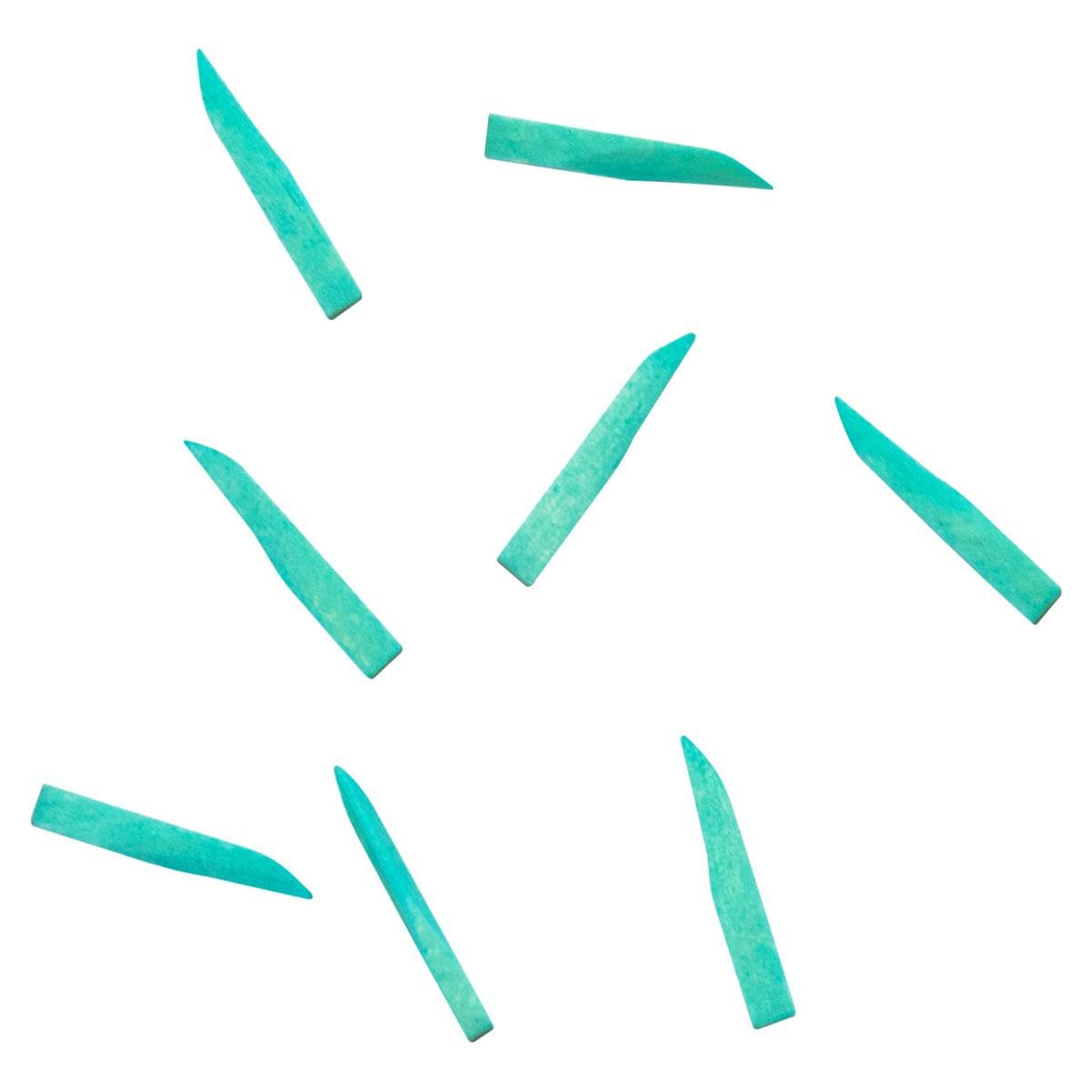 Coins interdentaires en bois d &#39;rable - Taille 1, vert - 100 pcs