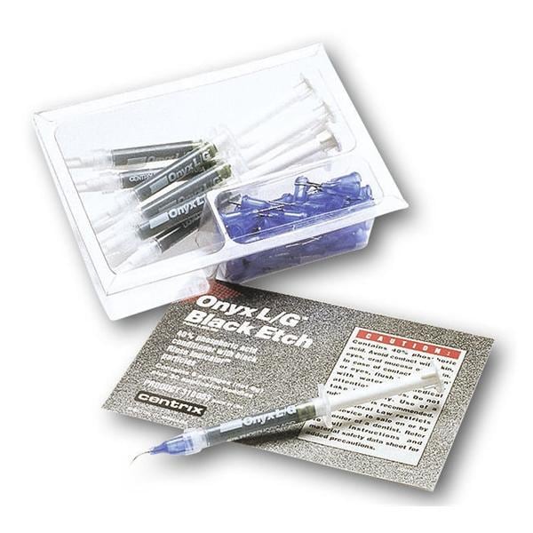 Onyx L/G Black Etch - Emballage, 15 seringues et 50 applicateurs