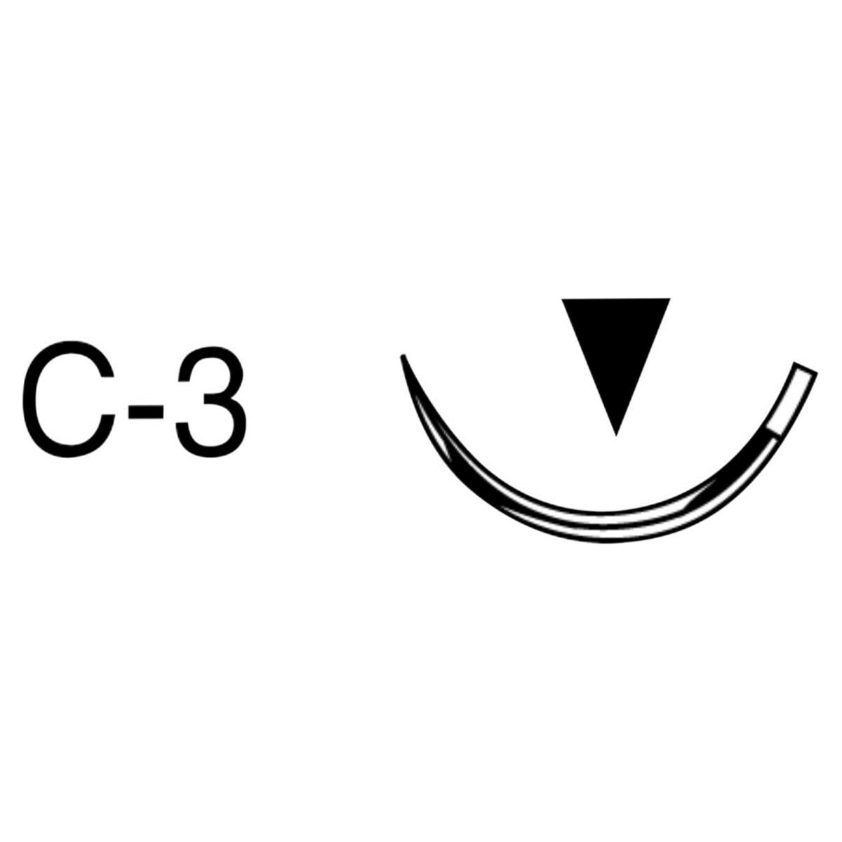 Polypropylene Perma Sharp - PSN8695P, 6-0 lengte 45 cm, naald C3 - 12 stuks