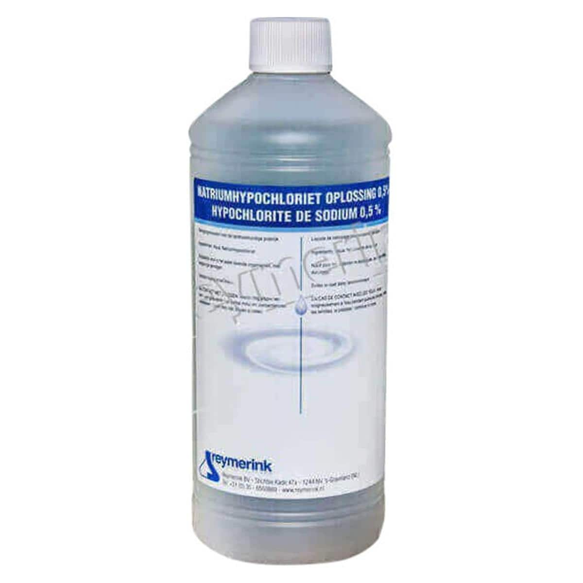 Natriumhypochloriet 0,5% - Fles, 1 liter