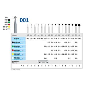 Diamantboren - FG - 001 - Ultra-fijn, Wit, ISO 016