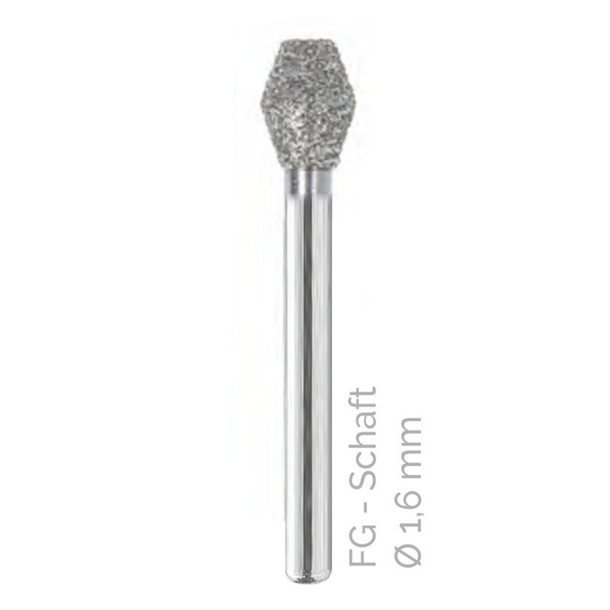 Diamantboren - FG - 038 - Per stuk - Medium, Kleurloos, ISO 031