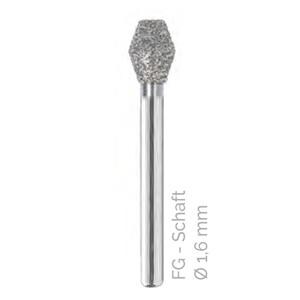 Diamantboren - FG - 038 - Per stuk - Medium, Kleurloos, ISO 031