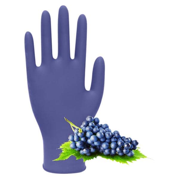 Nitrile Examination Gloves Parfum - Raisins, bleu - XS - 100 pcs