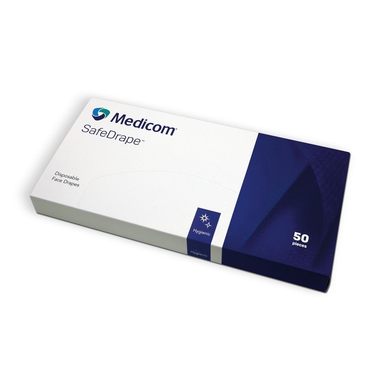 SafeDrape disposable gezicht afdekdoek - blauw, 50 stuks