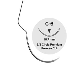 PGA violet Perma Sharp - PSN393V, 3-0 lengte 45 cm, naald C6 - 12 stuks