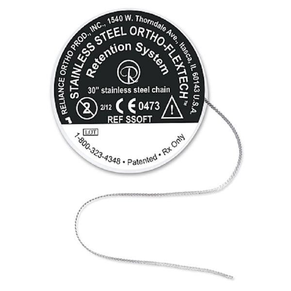 Ortho FlexTech Retainer Chain (Acier inoxydable) - SSOFT, bobine 76 cm