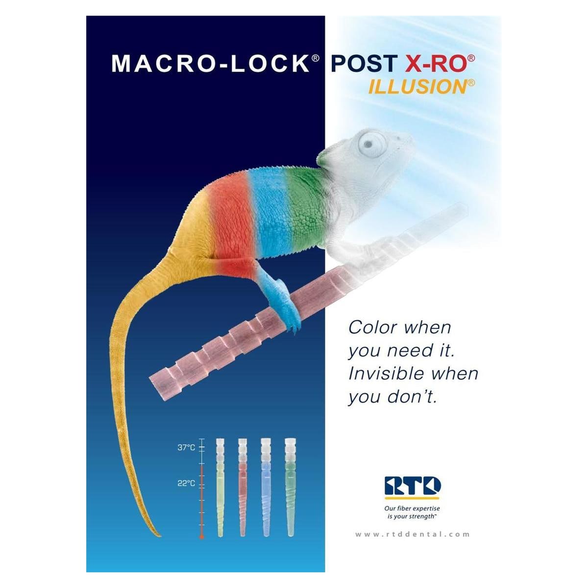 Macro-Lock Post Illusion X-RO - # 1, Geel - 10 stuks