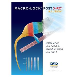 Macro-Lock Post Illusion X-RO - # 1, Geel - 10 stuks