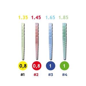 Macro-Lock Post Illusion X-RO - # 1, Geel - 10 stuks