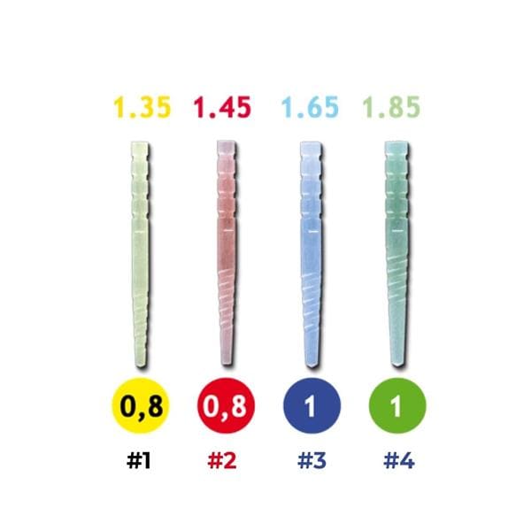 Macro-Lock Post Illusion X-RO - # 1, Geel - 10 stuks