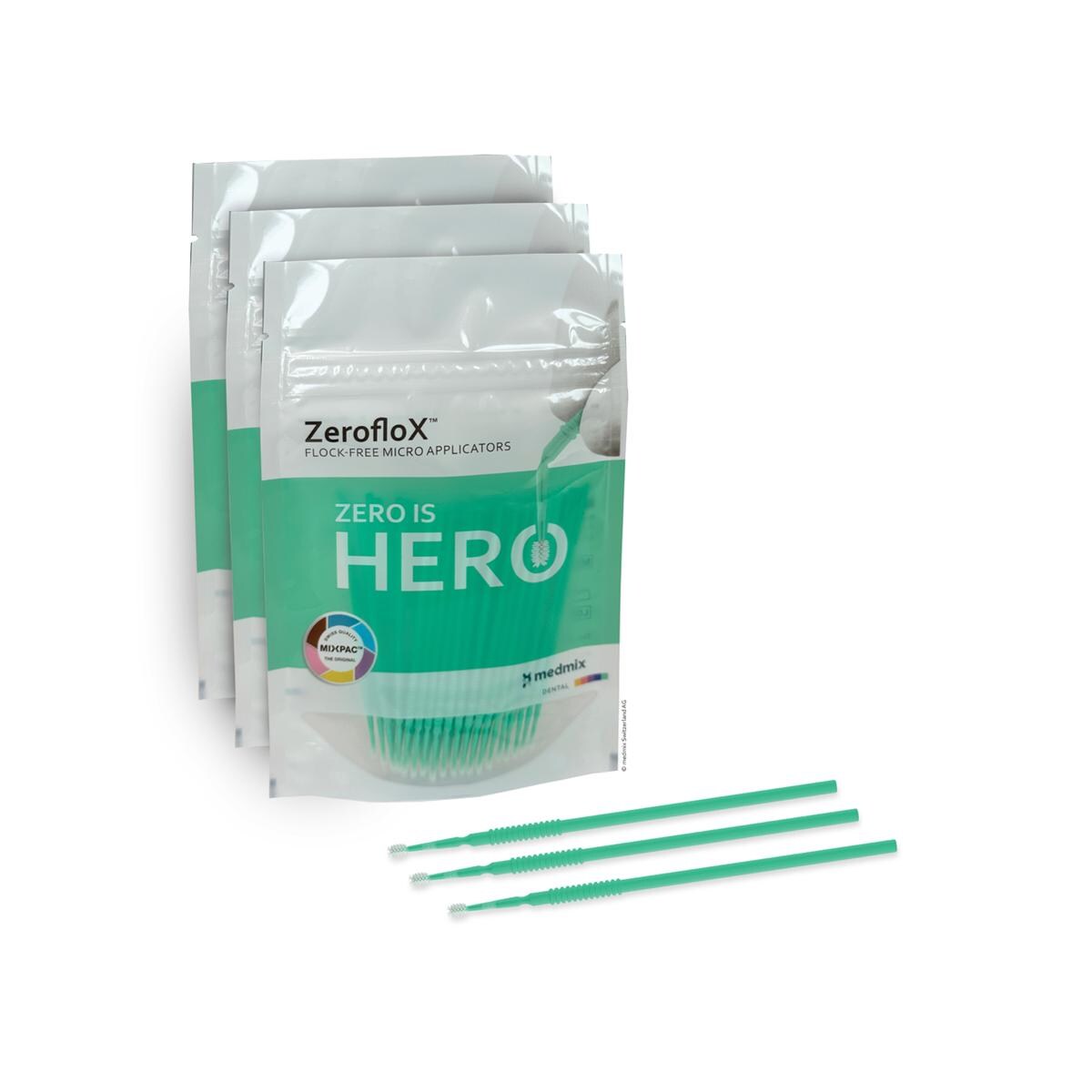 ZerofloX Microapplicators Mint - 100 stuks
