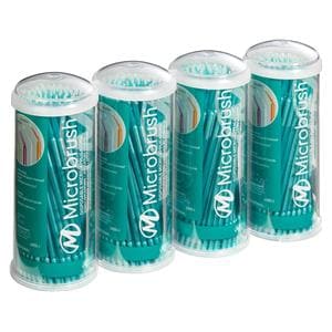 Microbrush - Emballage en Tubes - MUT400 - UltraFin (0,5 mm) turquoise, 4x 100 pcs