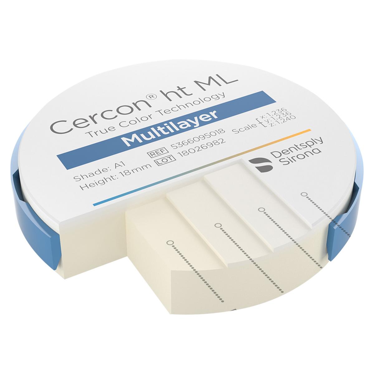 Cercon ht ML - Multilayer Disc - � 98 mm - A1, dikte 18 mm