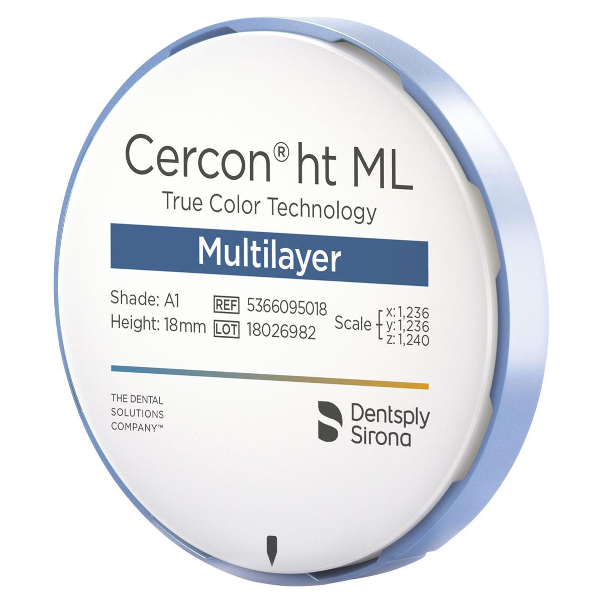 Cercon ht ML - Multilayer Disc - � 98 mm - A1, dikte 18 mm
