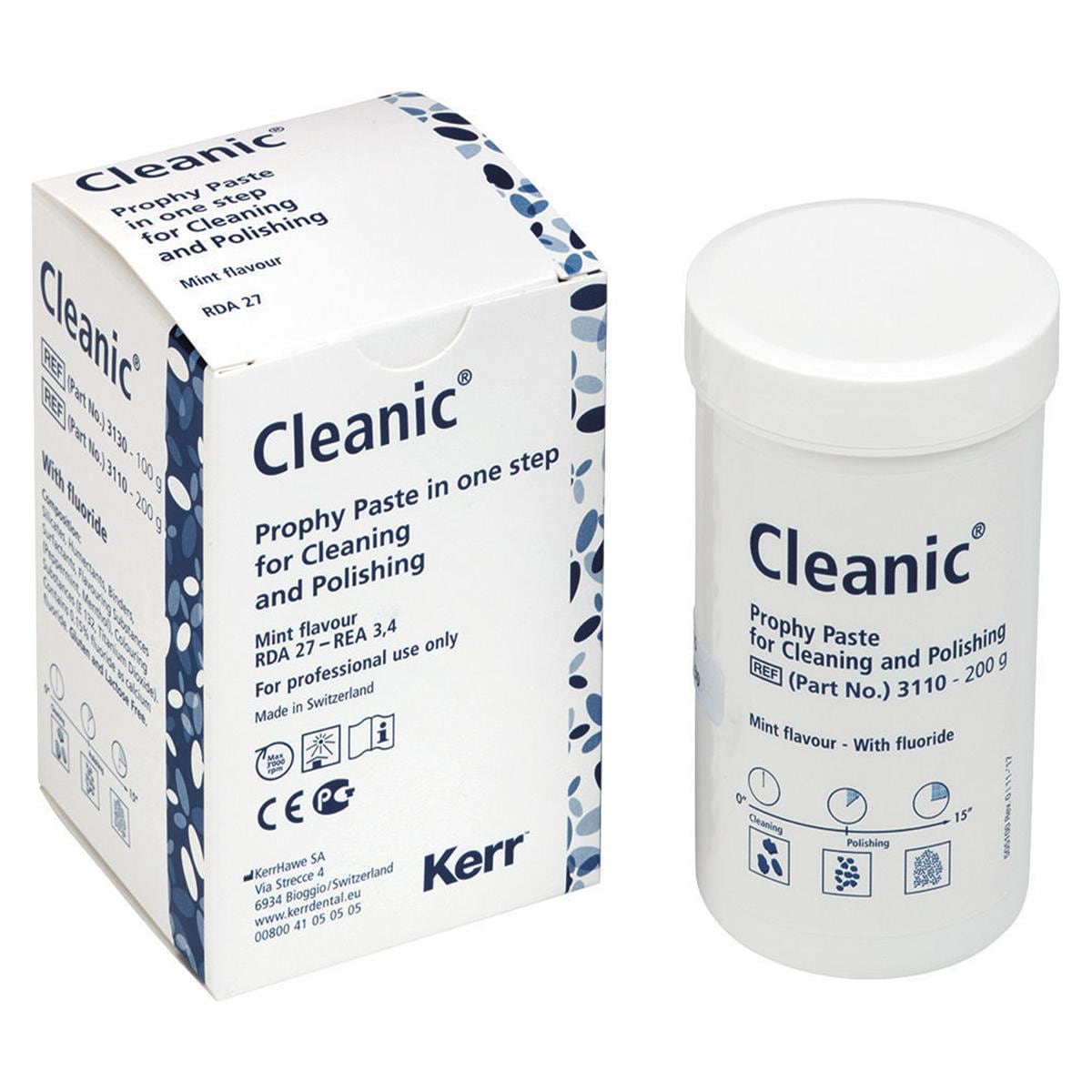 Cleanic Prophy Paste - Pot 200 g, mint met fluoride (REF. 3310)