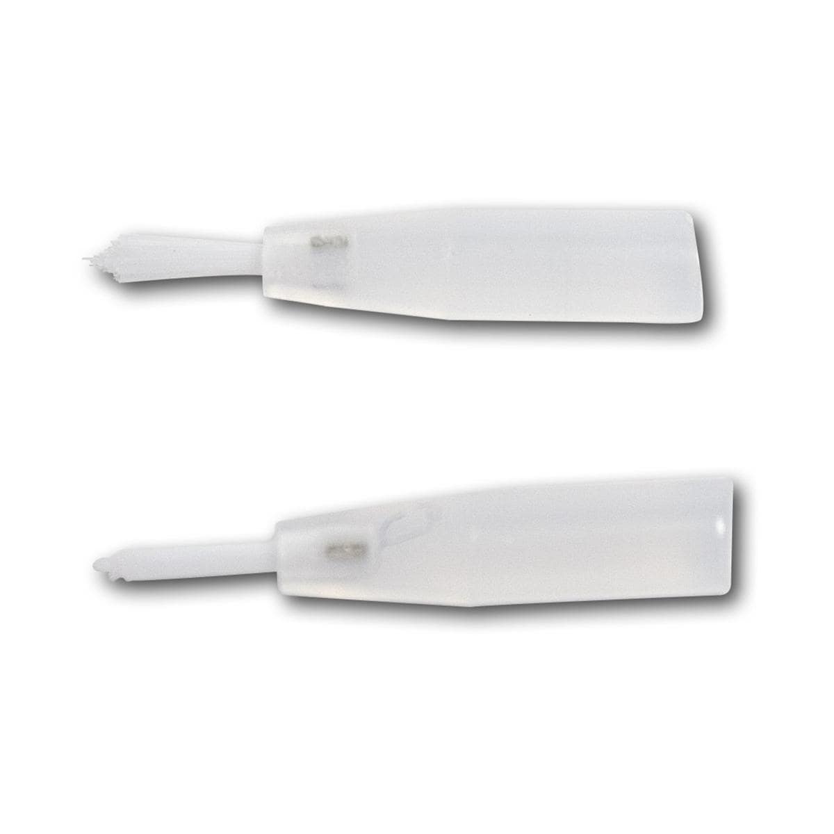 Brush Tips - Avec poils nylon blancs, fins, 6 mm, tige transparent